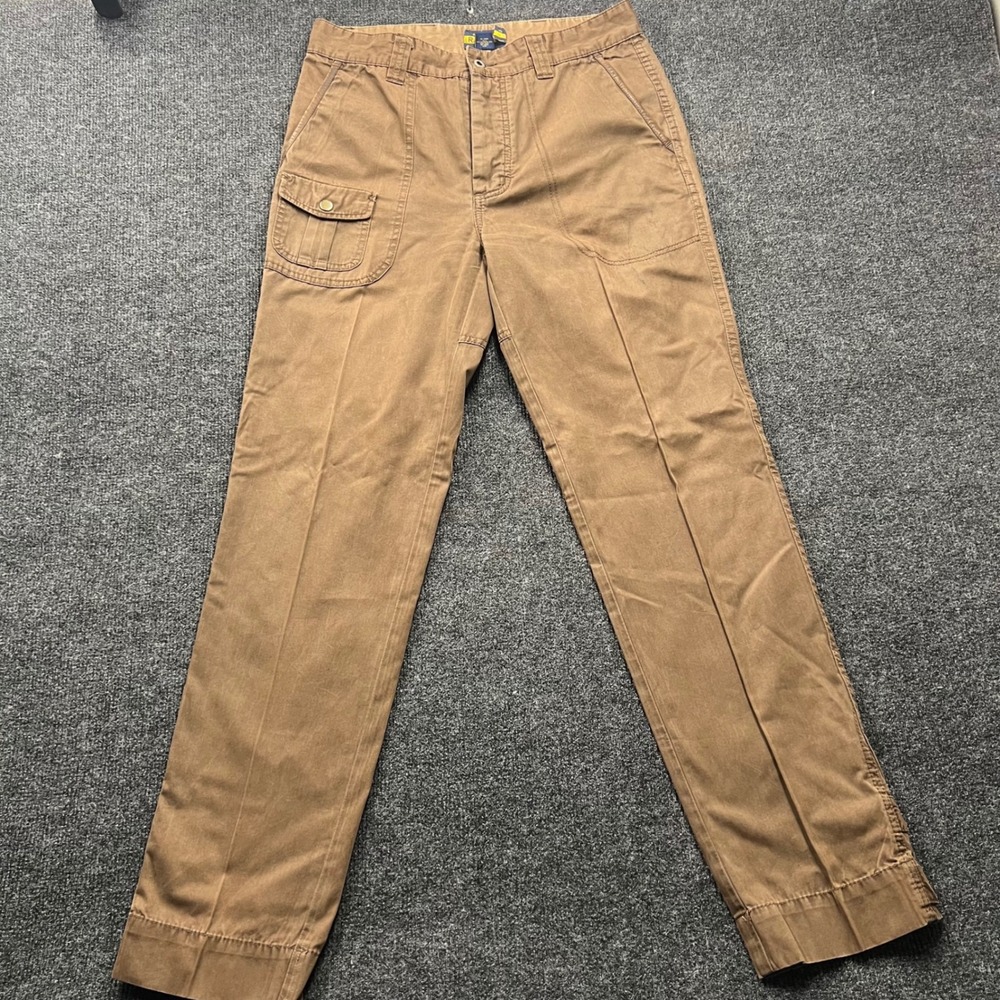 Ralph Lauren Rugby Mens Brown Cotton Utility Cargo Work Pants 30x32